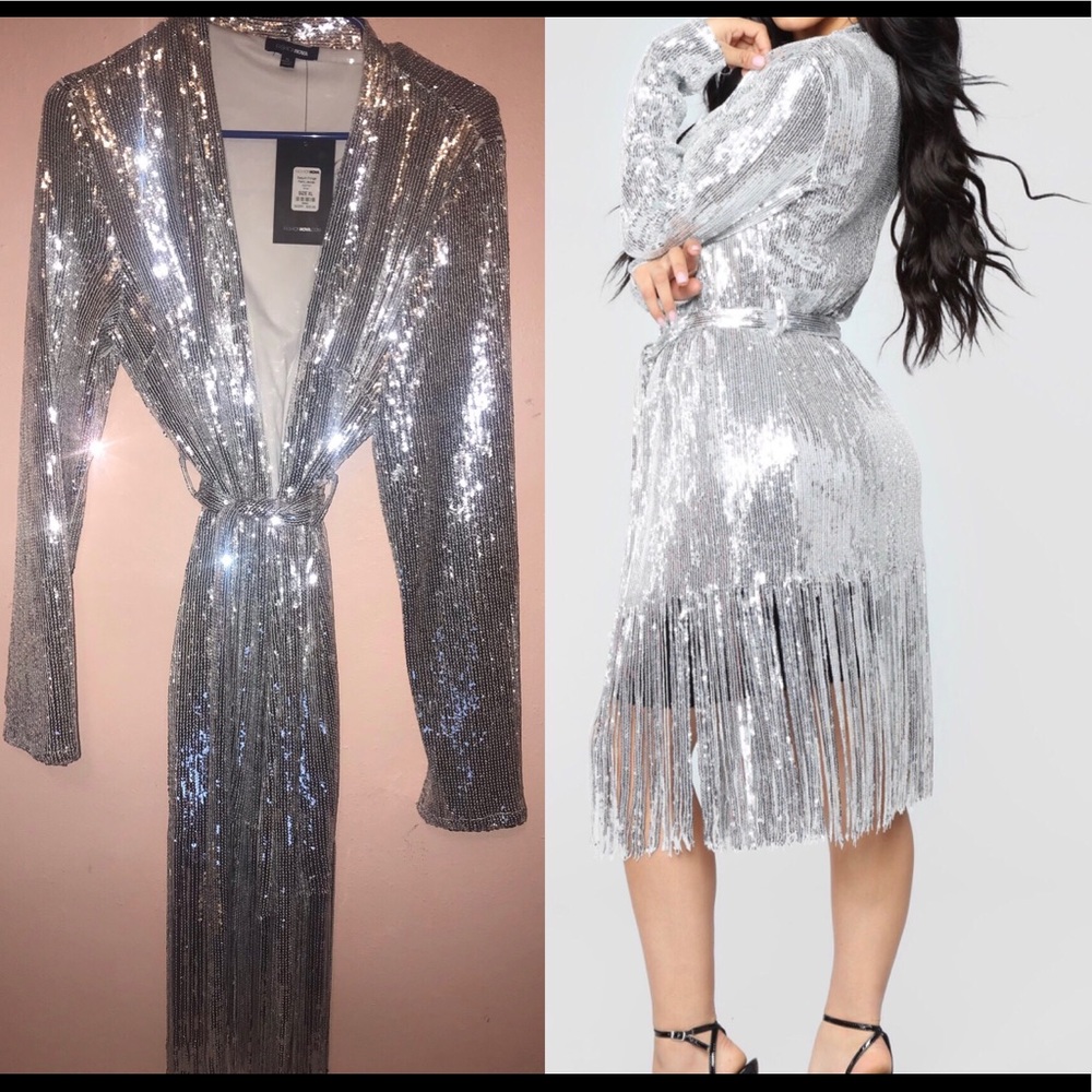 NYE- Fashion nova sequins dress